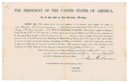 Lot #29 James Buchanan Signed Document