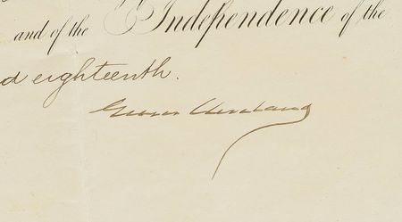 Lot #96 Grover Cleveland Signed Document - Image 2