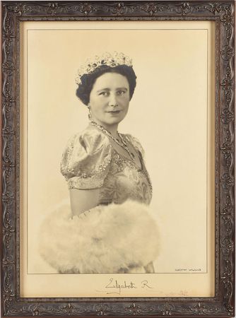 Lot #218 Elizabeth, Queen Mother Signed Photograph - Image 1