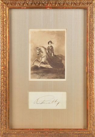 Lot #375 Queen Victoria Signature - Image 1
