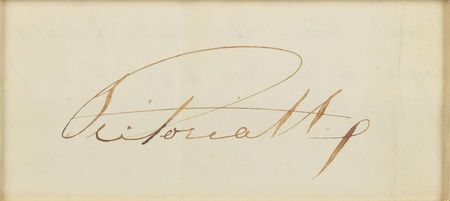 Lot #375 Queen Victoria Signature - Image 2