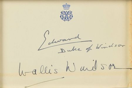 Lot #394 Duke and Duchess of Windsor Signatures - Image 2