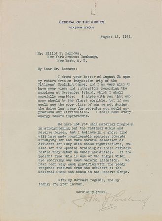 Lot #450 John J. Pershing Letters - Image 2