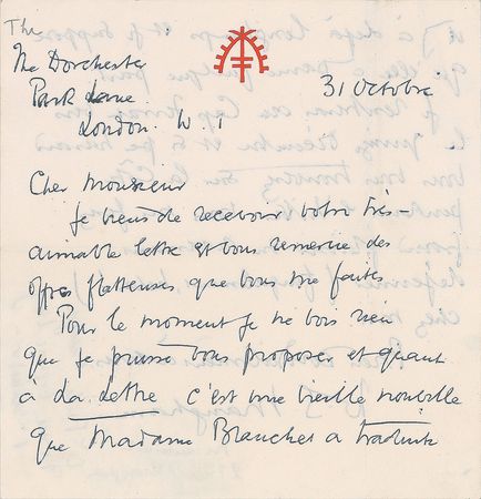 Lot #634 W. Somerset Maugham Handwritten Letters Signed - Image 3