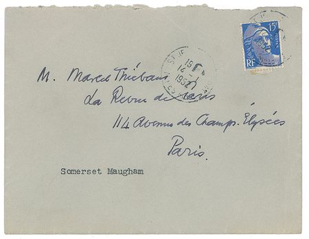 Lot #634 W. Somerset Maugham Handwritten Letters Signed - Image 5