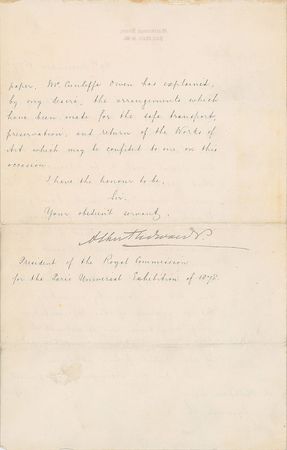 Lot #333 King Edward VII Signed Letter - Image 2