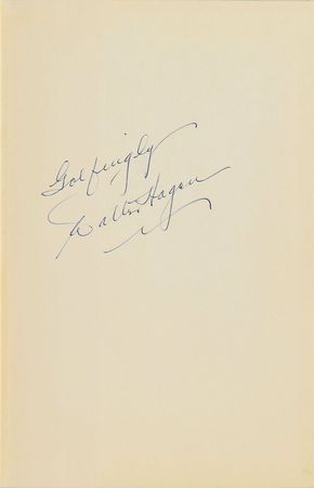 Lot #970 Walter Hagen Book - Image 1