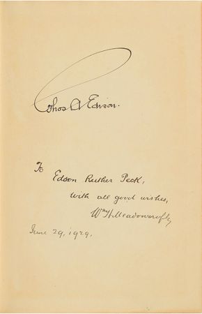 Lot #186 Thomas Edison: Signed childhood biography of Edison - Image 1