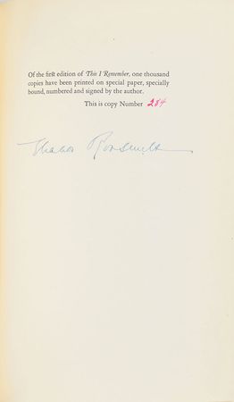 Lot #147 Eleanor Roosevelt Book - Image 1
