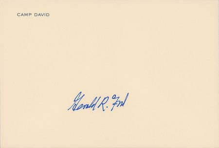 Lot #116 Gerald Ford: 