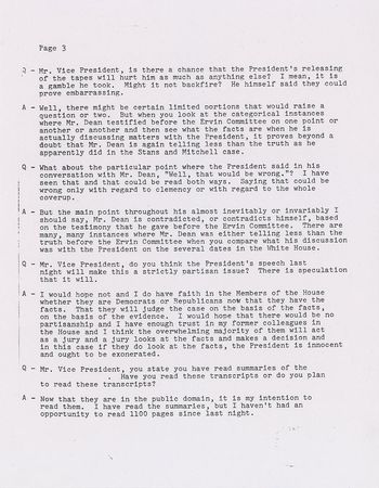Lot #117 Gerald Ford Souvenir Typescript - Image 3
