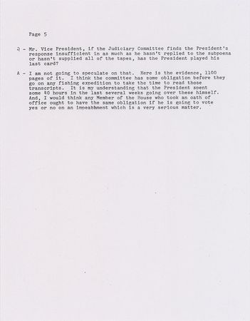 Lot #117 Gerald Ford Souvenir Typescript - Image 5