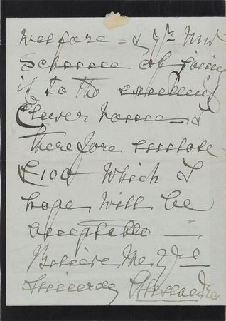 Lot #372 Queen Alexandra Handwritten Letter Signed - Image 2