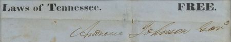 Lot #126 Andrew Johnson Signature - Image 2