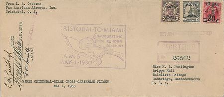 Lot #464 Charles Lindbergh: Lindbergh flies the inaugural 