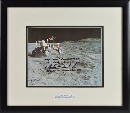 Lot #524 Charlie Duke Signed Photograph - Image 1