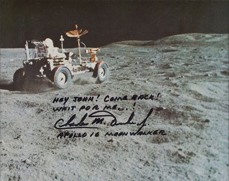 Lot #524 Charlie Duke Signed Photograph - Image 2