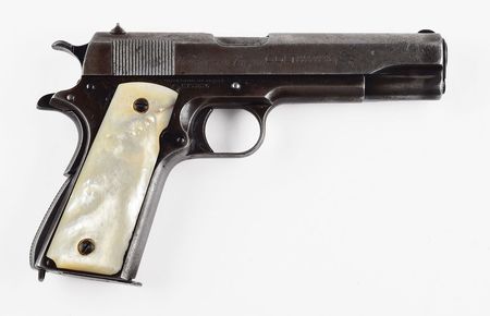 Lot #298 Officer William Henderson ‘Ben’ Turpin’s Colt Commercial Government Model Pistol: The Colt pistol of one of Detroit's first black police officers - Image 1