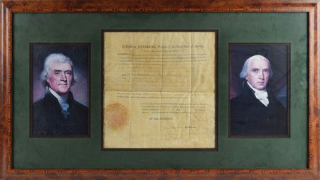 Lot #4 Thomas Jefferson and James Madison: