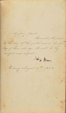 Lot #2 John Adams: Unique handwritten Adams family