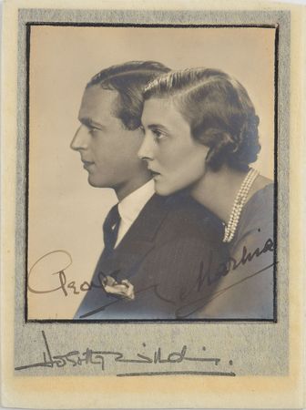 Lot #363 Prince George and Princess Marina Signed Photographs - Image 1