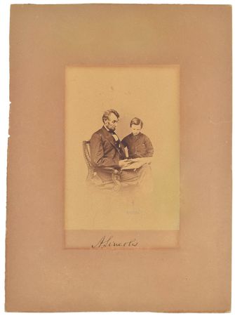 Lot #34 Abraham Lincoln Signed Photograph
