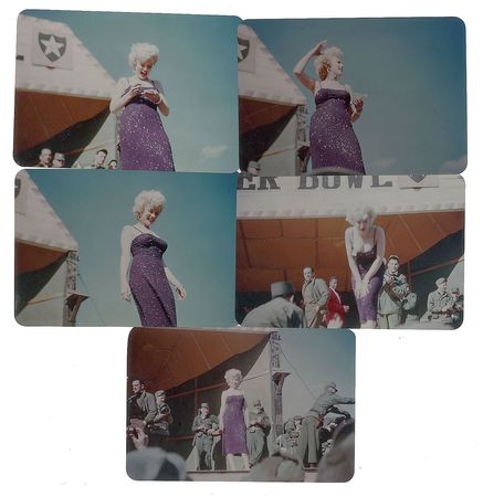 Lot #798 Marilyn Monroe: Kodachrome candids of Marilyn's USO show - Image 4