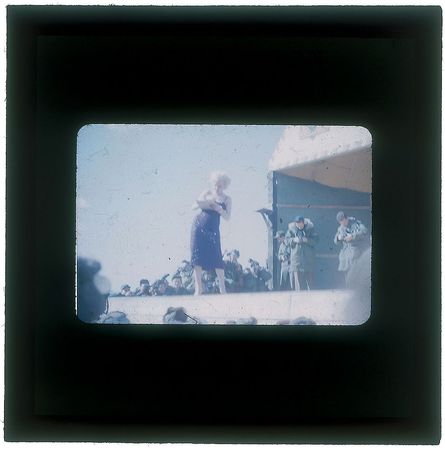 Lot #798 Marilyn Monroe: Kodachrome candids of Marilyn's USO show - Image 5