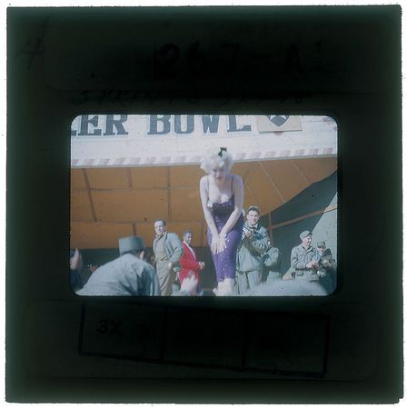 Lot #798 Marilyn Monroe: Kodachrome candids of Marilyn's USO show - Image 6