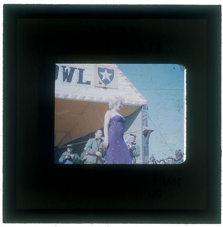 Lot #798 Marilyn Monroe: Kodachrome candids of Marilyn's USO show - Image 12