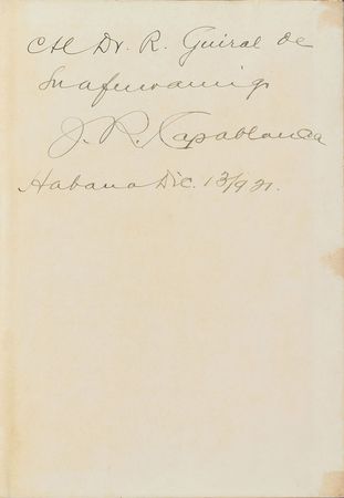 Lot #968 Jose Raul Capablanca - Image 1