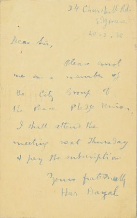 Lot #170 Har Dayal - Image 1
