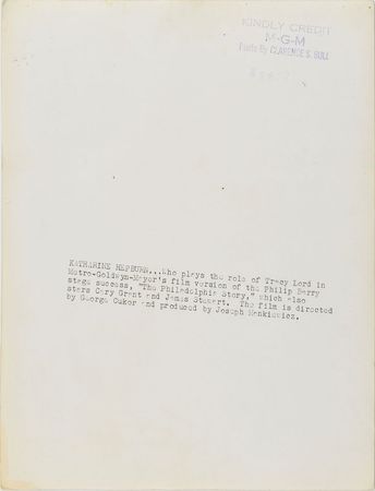 Lot #786 Katharine Hepburn Signed Photograph - Image 2