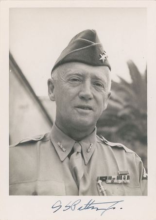 Lot #412 George S. Patton: Archive from Patton's aide-de-camp, including Willie Patton's dog tag and a signed portrait - Image 6