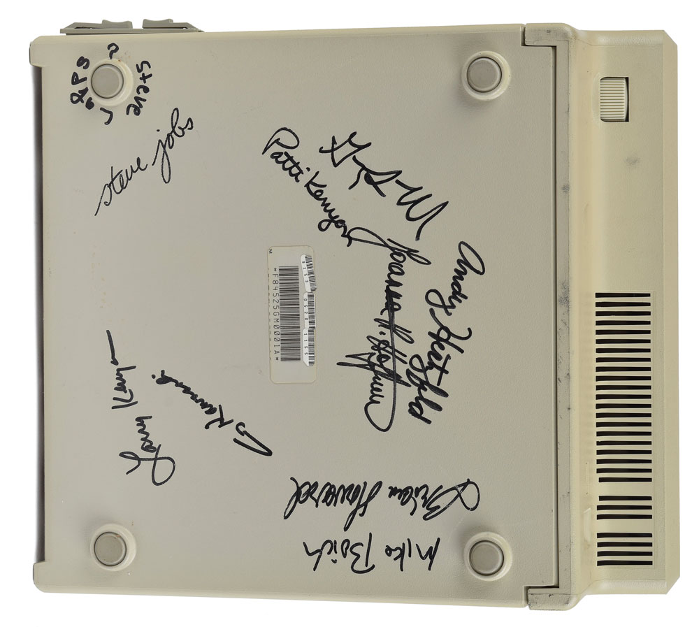 Steve Jobs and Nine Team Members Signed Macintosh Plus Computer