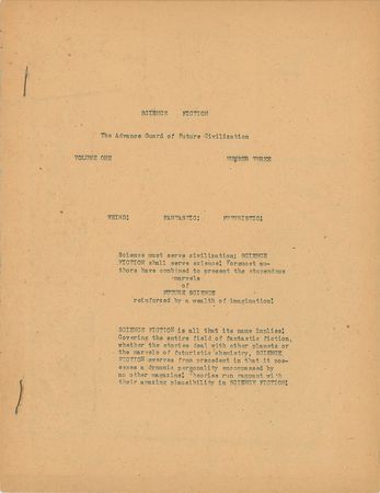 Lot #3034 Jerry Siegel and Joe Shuster 'Reign of Superman' 1933 Fanzine  - Image 1