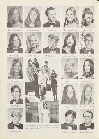 Lot #3028 Steve Jobs Yearbook - Image 1