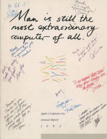 Lot #3030 Steve Jobs Signed Annual Report - Image 1