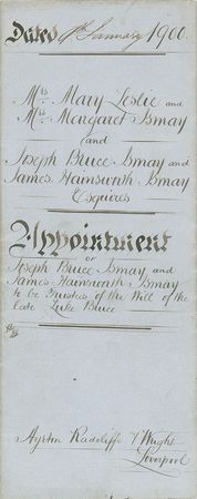 Lot #3017  Titanic: J. Bruce Ismay - Image 4