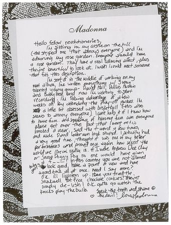 Lot #3055  Madonna Autograph Letter Signed - Image 3