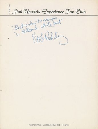 Lot #3053  Jimi Hendrix Experience Signatures - Image 2