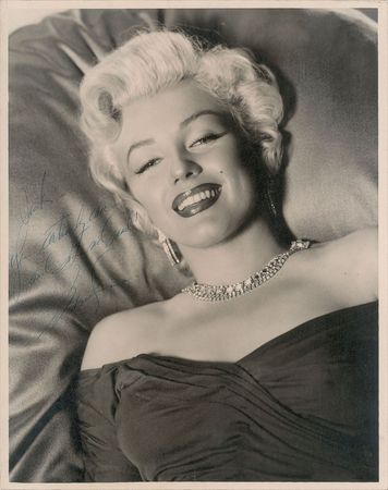 Lot #3039 Marilyn Monroe Oversized Signed