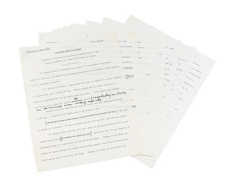 Lot #3013 Dwight D. Eisenhower Hand-Edited