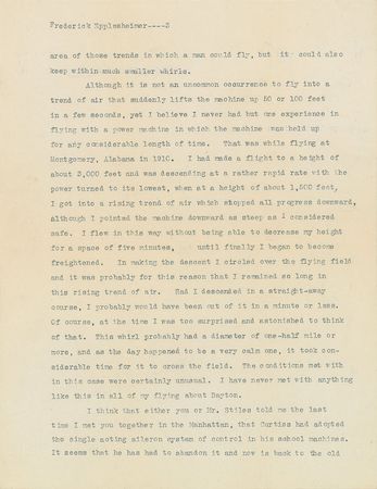 Lot #3020 Orville Wright Typed Letter Signed - Image 3