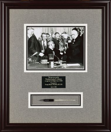 Lot #3015 Lyndon B. Johnson Civil Rights Act