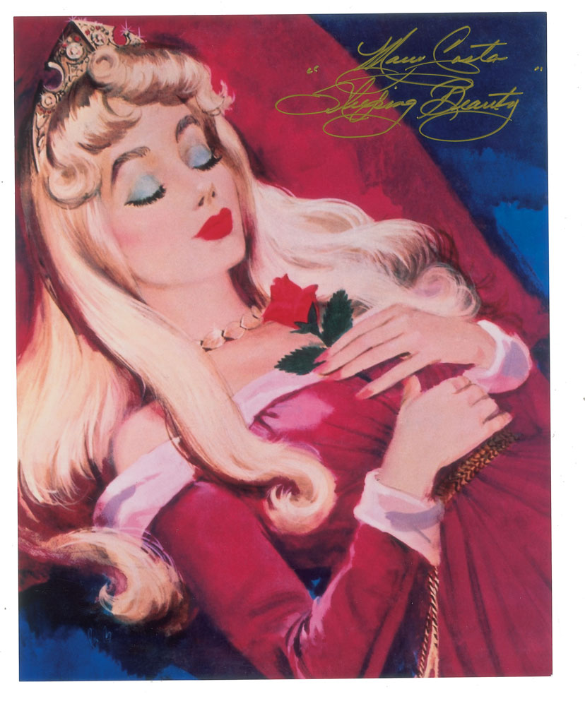 【Disney】Mary Costa サイン ＊PSA認証済み Lot - (2) RARE Mary Costa Signed Sleeping Beauty Prints