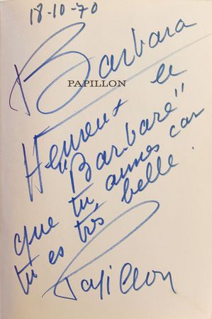 Lot #549 Henri Charriere Book - Image 1