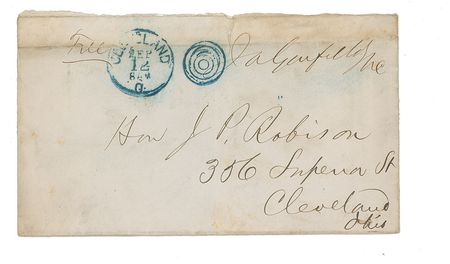 Lot #16 James A. Garfield: Congressman Garfield recommends a commissioner 