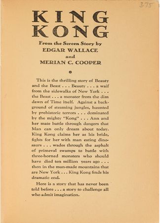 Lot #766 King Kong: Scarce first edition 'novelization' of King Kong - Image 2