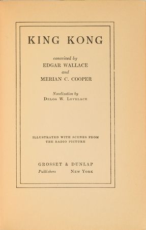 Lot #766 King Kong: Scarce first edition 'novelization' of King Kong - Image 4